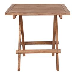 Tavolo da giardino quadrato, 50 x 50 x 50 cm, in legno di teak naturale | Collezione Bilbao