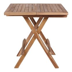 Tavolo da giardino quadrato, 50 x 50 x 50 cm, in legno di teak naturale | Collezione Bilbao