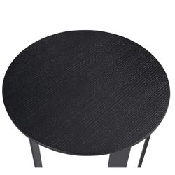 Mesa auxiliar,  Ø45  x  67 cm, de madera negra | Colección Cox