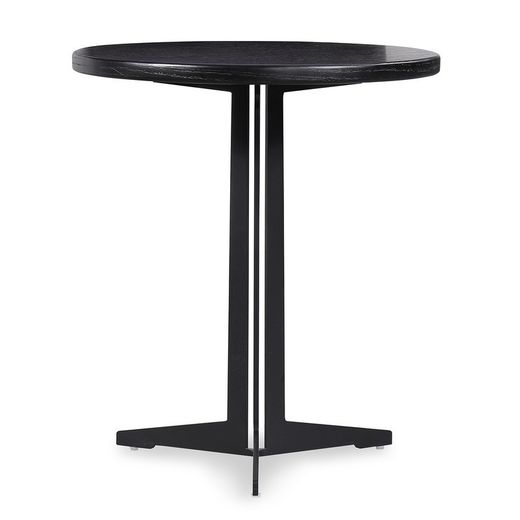 Tavolino, Ø50 x 53 cm, in legno nero | Collezione Big Oslo
