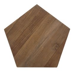 Tavolino, Ø50 x 59 cm, in olmo riciclato e acciaio in finitura naturale e argento | Collezione Gype