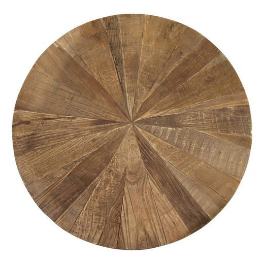 Tavolino, Ø50 x 60 cm, in legno di olmo riciclato