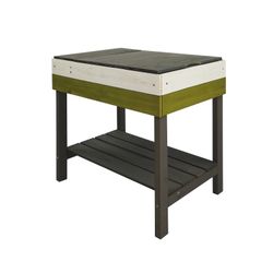 Mesa auxiliar infantil Lys para cocinita Outdoor Toys, tapa abatible, madera maciza
