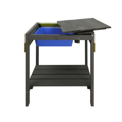 Mesa auxiliar infantil Lys para cocinita Outdoor Toys, tapa abatible, madera maciza