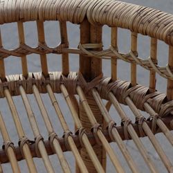 Tavolino da giardino, 57 x 57 x 57 cm, in rattan naturale | Collezione Round