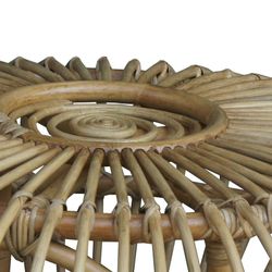 Tavolino da giardino, 73 x 73 x 39 cm, in rattan naturale | Collezione Parma