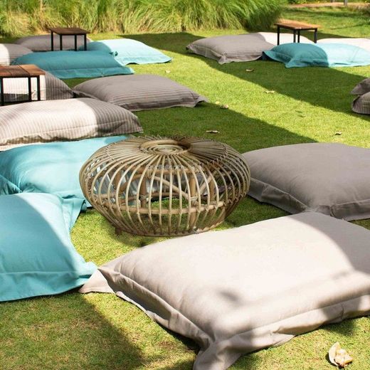 Tavolino da giardino, 73 x 73 x 39 cm, in rattan naturale | Collezione Parma