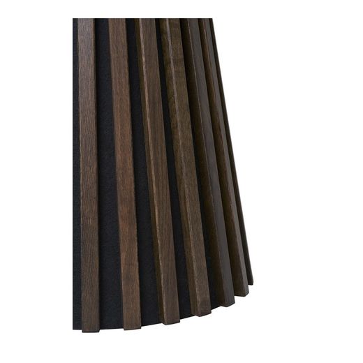 Mesa auxiliar redonda, 40 x 40 x 50 cm, de chapa de roble en natural ahumado | Colección  Osaka