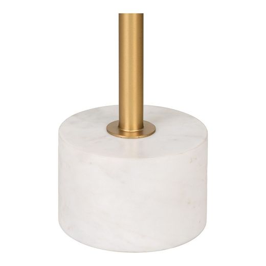 Tavolino rotondo, 41 x 41 x 58 cm, in acciaio dorato | Collezione Lecco