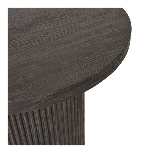Tavolino rotondo, 48 x 48 x 45 cm, in legno marrone scuro | Collezione Boavista