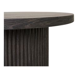 Tavolino rotondo, 48 x 48 x 45 cm, in legno marrone scuro | Collezione Boavista