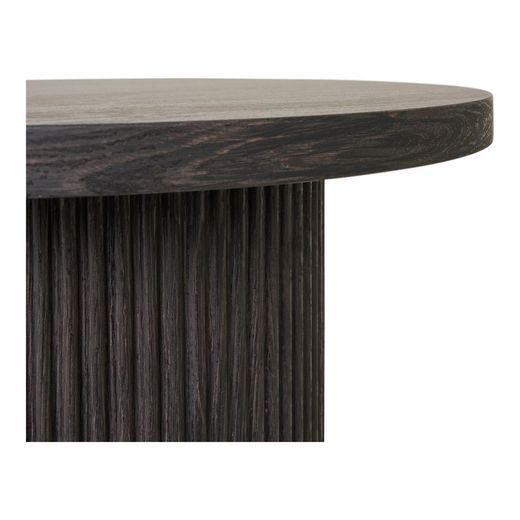 Tavolino rotondo, 48 x 48 x 45 cm, in legno marrone scuro | Collezione Boavista