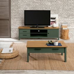 Tavolo da salotto, 100 x 55 x 40 cm, in legno di pino verde | Collezione Miranda