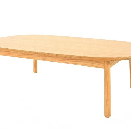 Tavolo da salotto, 110 x 70 x 32,5 cm, in legno di frassino | Collezione Serie Lezquer