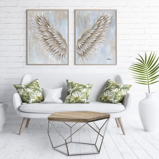 Mesa de centro, 80 x 80 x 42 cm, de madera