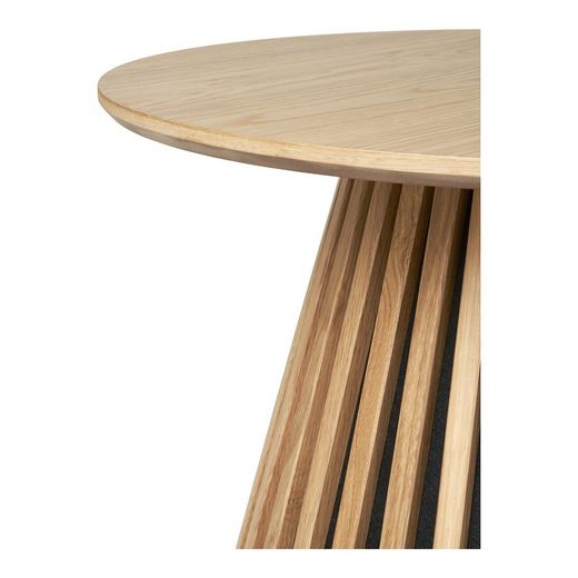 Tavolo da salotto rotondo, 70 x 70 x 45 cm, in legno di rovere naturale | Collezione Osaka