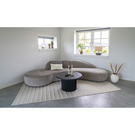 Tavolo da salotto rotondo, 80 x 80 x 45 cm, in legno colore marrone scuro | Collezione Boavista