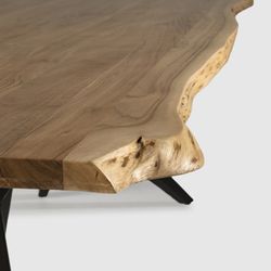 Tavolo da pranzo, 200 x 100 x 76 cm, in legno di acacia naturale | Collezione Mudri
