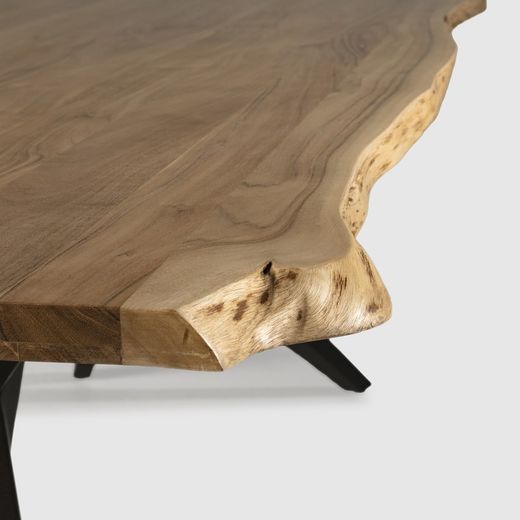 Tavolo da pranzo, 200 x 100 x 76 cm, in legno di acacia naturale | Collezione Mudri