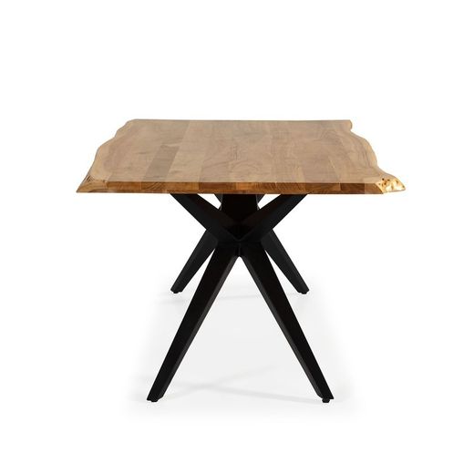 Tavolo da pranzo, 200 x 100 x 76 cm, in legno di acacia naturale | Collezione Mudri