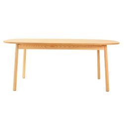 Mesa de comedor. Madera natural (180  x  95  x  72,5 cm) |  Colección Serie Beksand