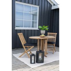 Tavolo da giardino, 120 x 60 x 75 cm, in legno di teak naturale | Collezione Huelva