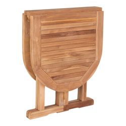Tavolo da giardino, 120 x 60 x 75 cm, in legno di teak naturale | Collezione Huelva