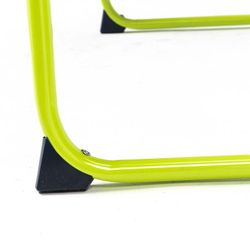 Tavolo pieghevole per bambini, 60 x 40 x 50 cm, in acciaio e legno, blu e verde | Collezione Kids
