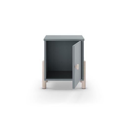 Comodino, 39,4 x 30 x 47 cm, in legno verde | Collezione Enola