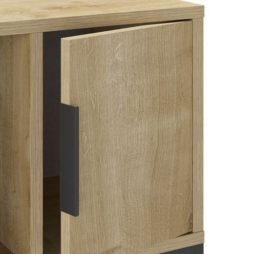 Comodino, 45 x 35 x 50 cm, in legno di rovere | Collezione Lani