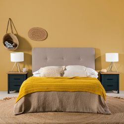 Comodino, 46 x 35 x 49,5 cm, in legno di pino blu | Collezione Miranda