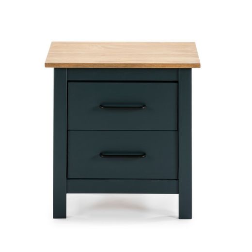 Comodino, 46 x 35 x 49,5 cm, in legno di pino blu | Collezione Miranda