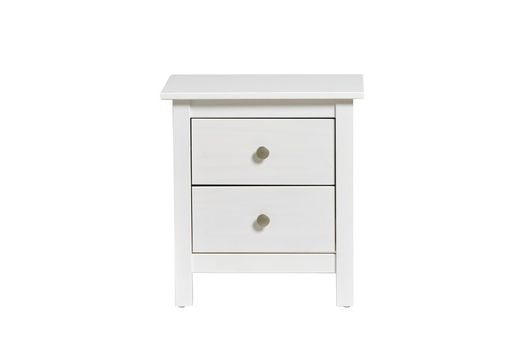 Comodino, 46 x 35 x 49,5 cm, in legno di pino bianco | Collezione Berna