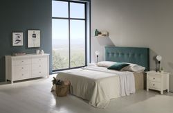 Comodino, 46 x 35 x 49,5 cm, in legno di pino bianco | Collezione Berna