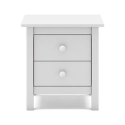 Comodino, 46 x 35 x 49,5 cm, in legno di pino bianco | Collezione Max