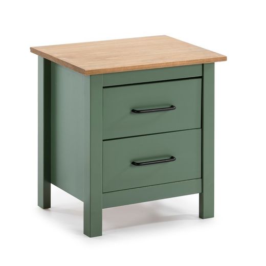 Comodino, 46 x 35 x 49,5 cm, in legno di pino verde | Collezione Miranda