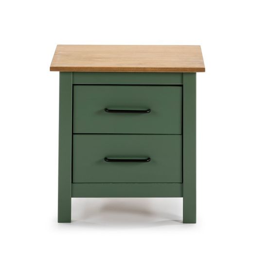 Comodino, 46 x 35 x 49,5 cm, in legno di pino verde | Collezione Miranda