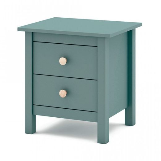 Comodino, 46 x 35 x 49,5 cm, in legno di pino verde | Collezione Max