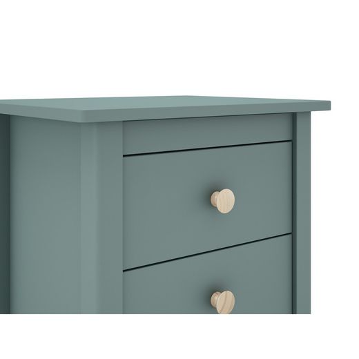 Comodino, 46 x 35 x 49,5 cm, in legno di pino verde | Collezione Max