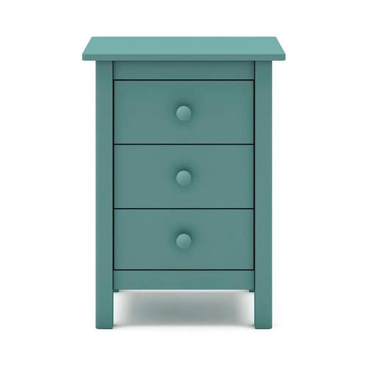 Comodino, 46 x 35 x 65 cm, in legno di pino verde | Collezione Max