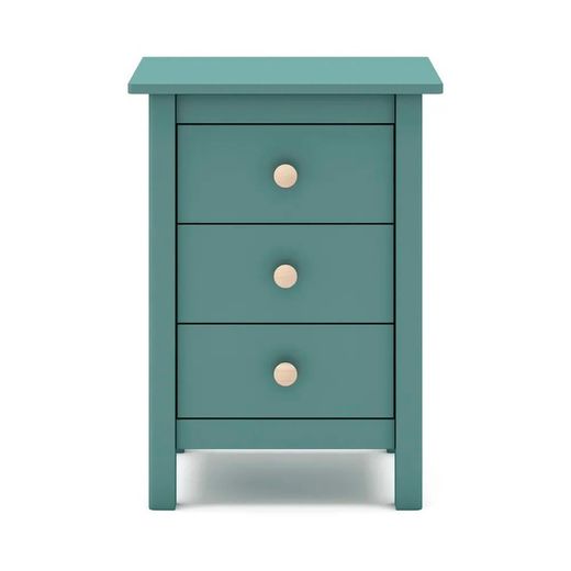 Comodino, 46 x 35 x 65 cm, in legno di pino verde | Collezione Max