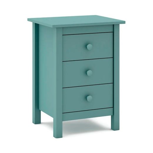 Comodino, 46 x 35 x 65 cm, in legno di pino verde | Collezione Max