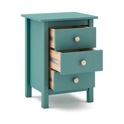 Comodino, 46 x 35 x 65 cm, in legno di pino verde | Collezione Max