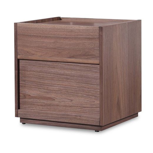 Comodino, 50 x 45 x 51 cm, in legno colore noce | Collezione Essen