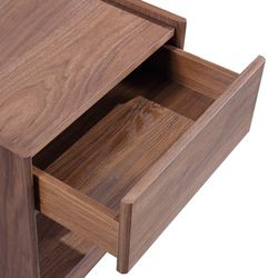 Comodino, 50 x 45 x 51 cm, in legno colore noce | Collezione Essen