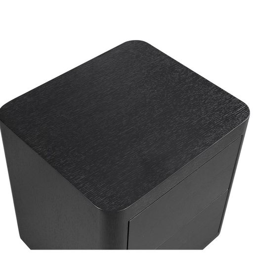 Comodino, 55 x 55 x 50 cm, in legno nero | Collezione Gante