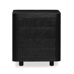 Comodino, 55 x 55 x 50 cm, in legno nero | Collezione Gante