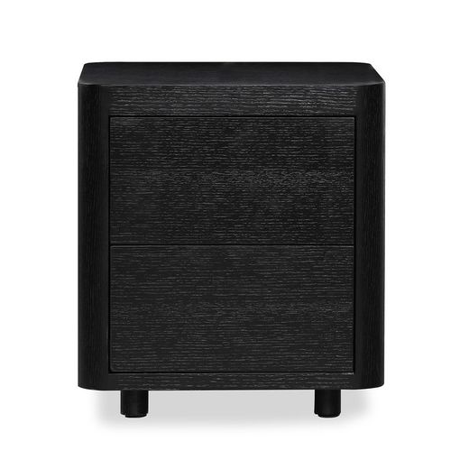 Comodino, 55 x 55 x 50 cm, in legno nero | Collezione Gante