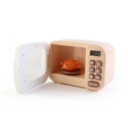 Microonde giocattolo, 20 x 13 x 13 cm, in polietilene beige | Collezione Happy Gourmet