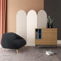 Mobile da soggiorno, 103,4 x 39,6 x 95 cm, blu | Collezione Onnie